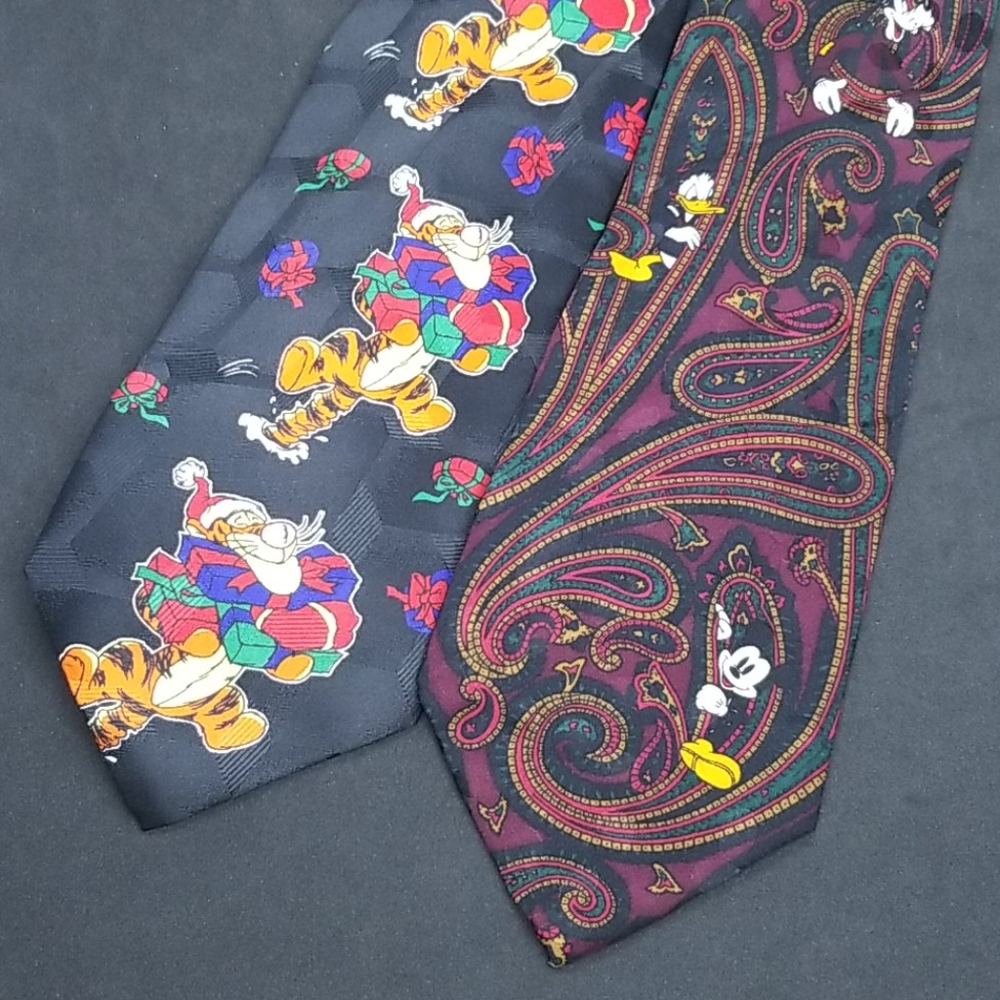 👔2x DISNEY TIE BUNDLE